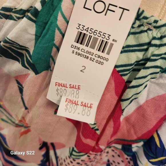 Ann Taylor Loft Floral Midi dress. NWT. Size 2 - Picture 6 of 9